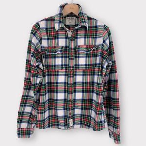 A&F Flannel Plaid Muscle Fit Shirt XXL Y2K